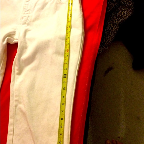 💥NWOT💥VINTAGE 80’S WHITE DENIM JEAN CAPRI - Picture 10 of 16